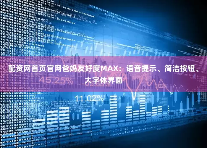 配资网首页官网爸妈友好度MAX：语音提示、简洁按钮、大字体界面